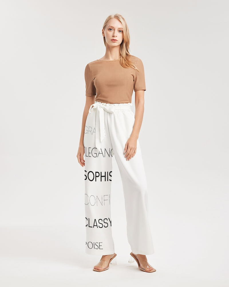 Essence of a Lady All-Over Print High-Rise Wide Leg Pants Allthingsladyobee