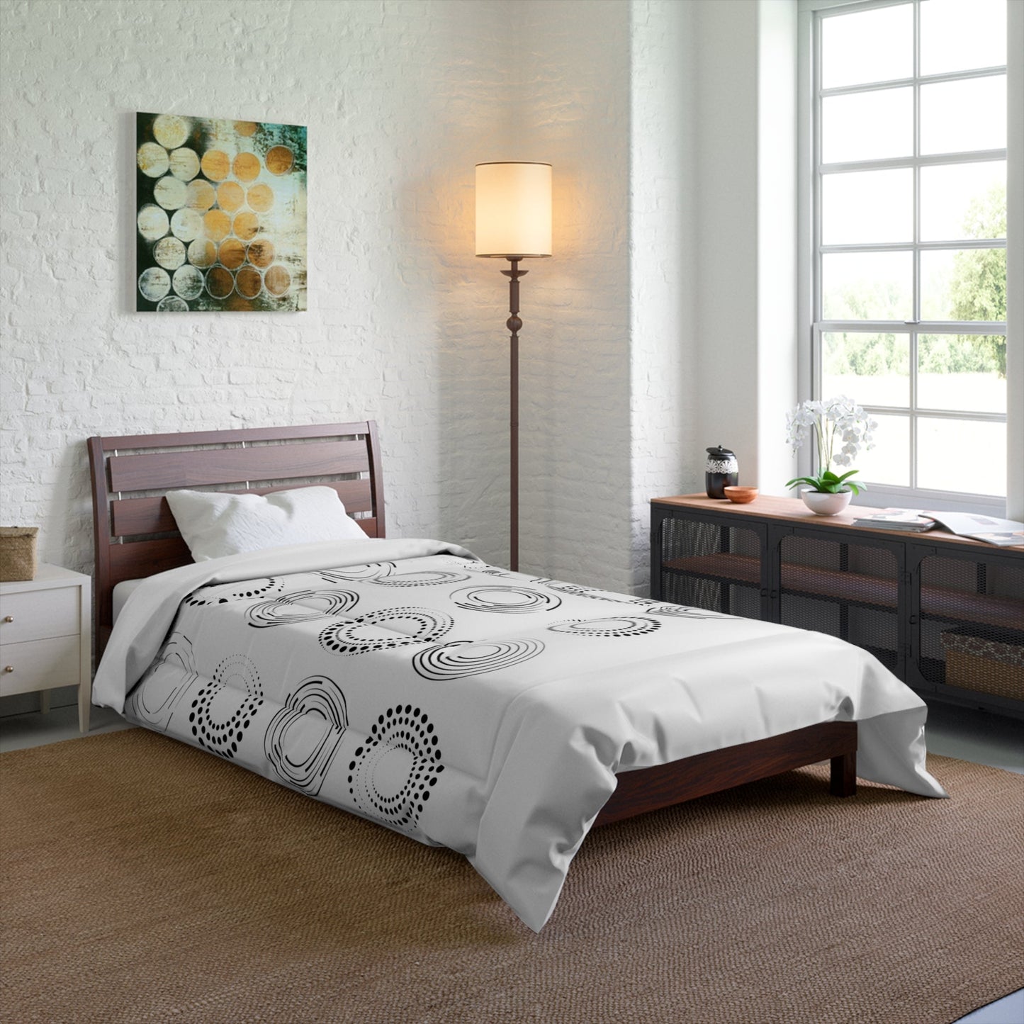 Serene Circles Comforter Allthingsladyobee