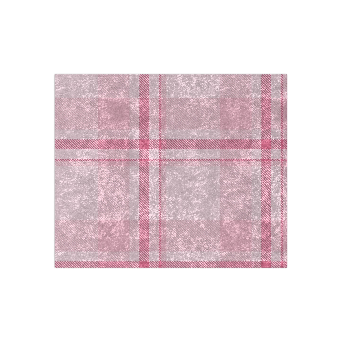 Crushed Velvet Blanket - Blush Elegance