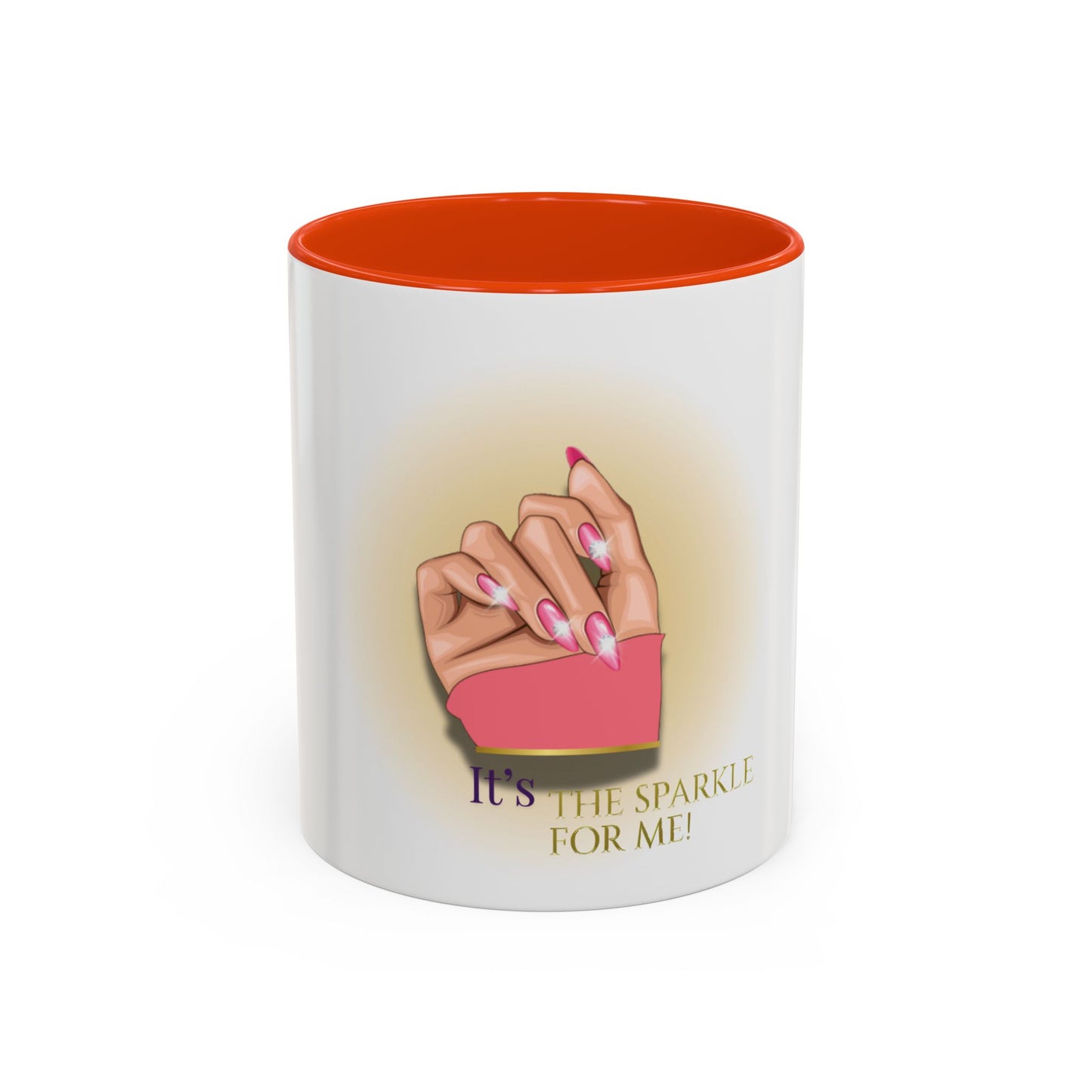 Sparkle Gesture Mug, Coffee Cup, Gift for Her, Inspirational Mug, Home Decor, Funny Mug