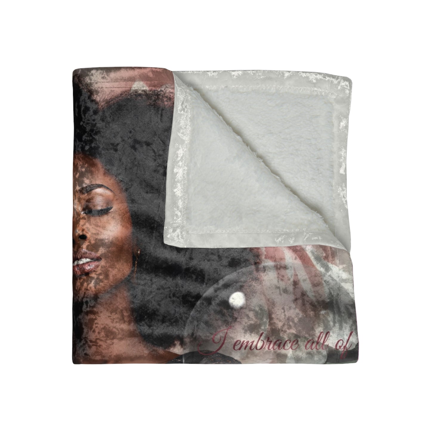 Goddess Bloom Crushed Velvet Blanket