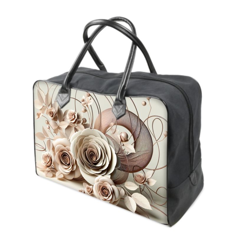 Cream Rose Holdalls - Large Allthingsladyobee