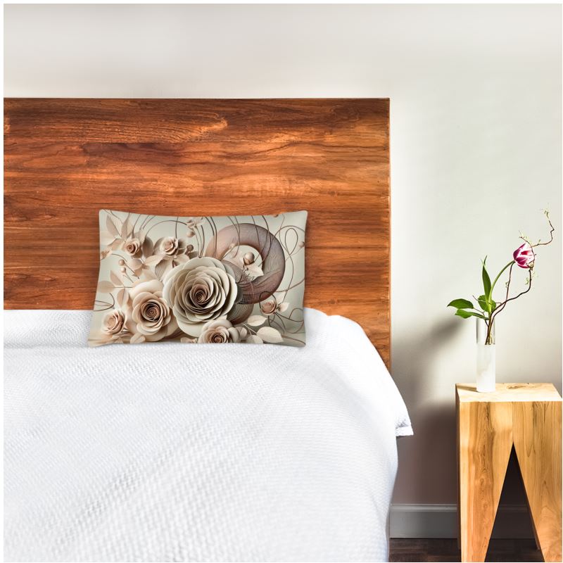 Cream Rose Silk Pillow Case Allthingsladyobee