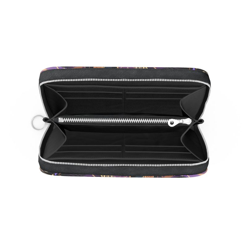 Purple Royalty Leather Zip Wallet Allthingsladyobee