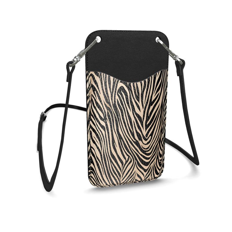 Wild Elegance Leather Phone Case With Strap Allthingsladyobee