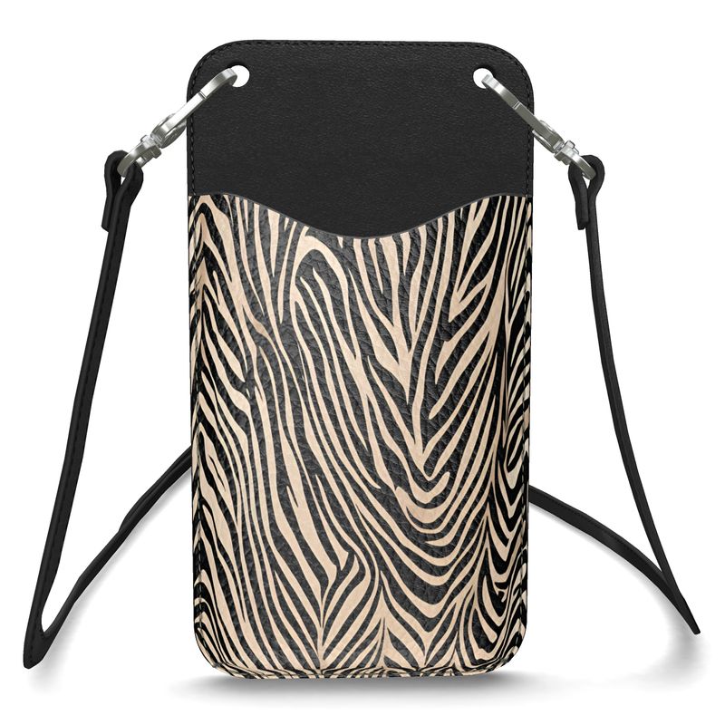 Wild Elegance Leather Phone Case With Strap Allthingsladyobee