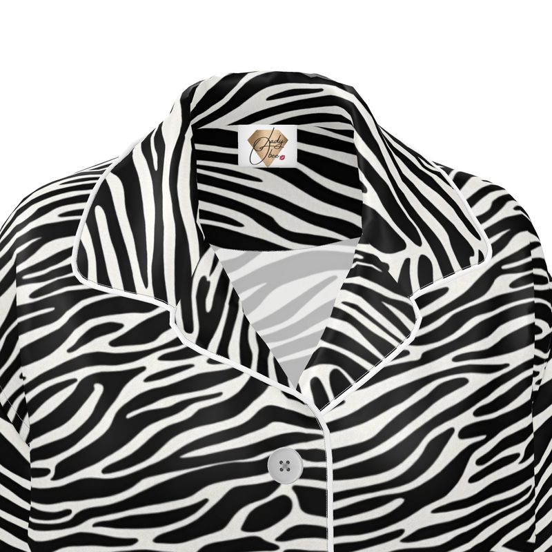 Wild Elegance Women's Luxury Pajama Shirt Allthingsladyobee