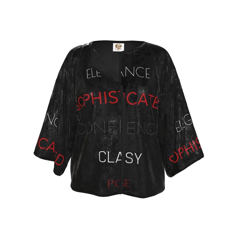 Essense of a Lady Jacket - Black, White and Red Allthingsladyobee