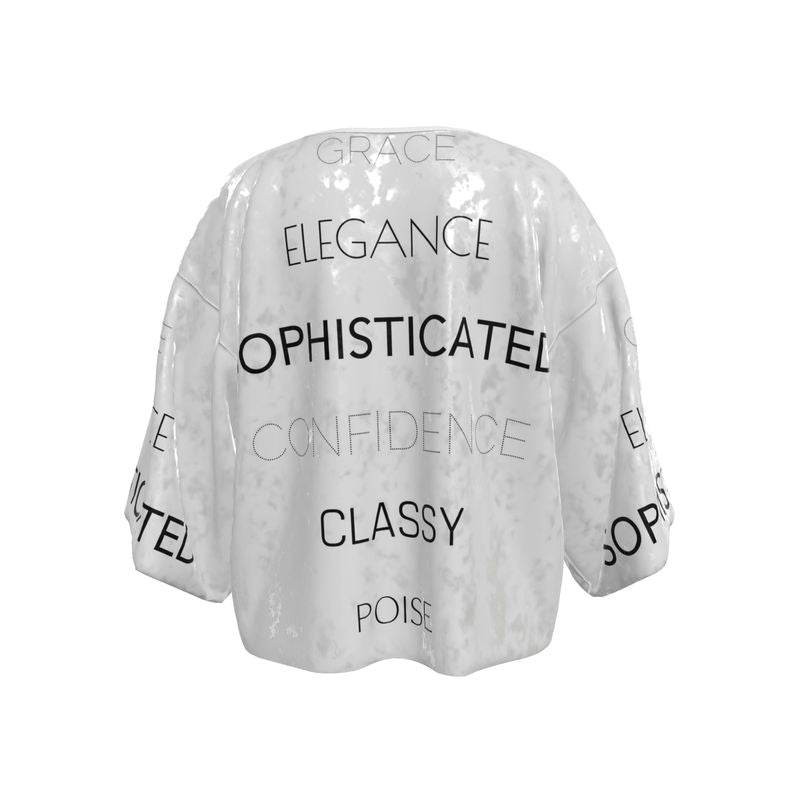 Essence of a Lady Jacket - White and Black Allthingsladyobee