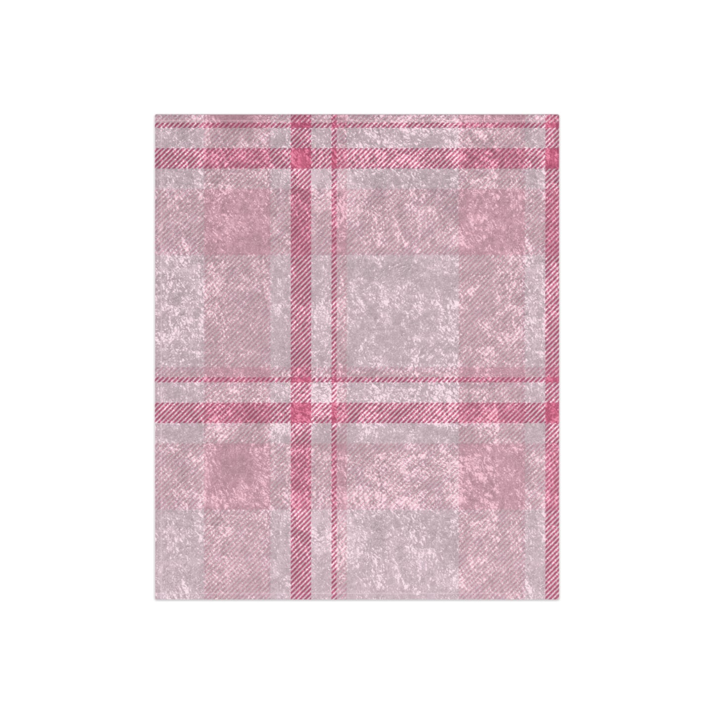 Crushed Velvet Blanket - Blush Elegance