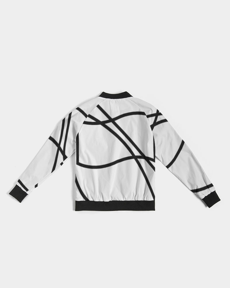 Sleek Statement Women's All-Over Print Bomber Jacket Allthingsladyobee