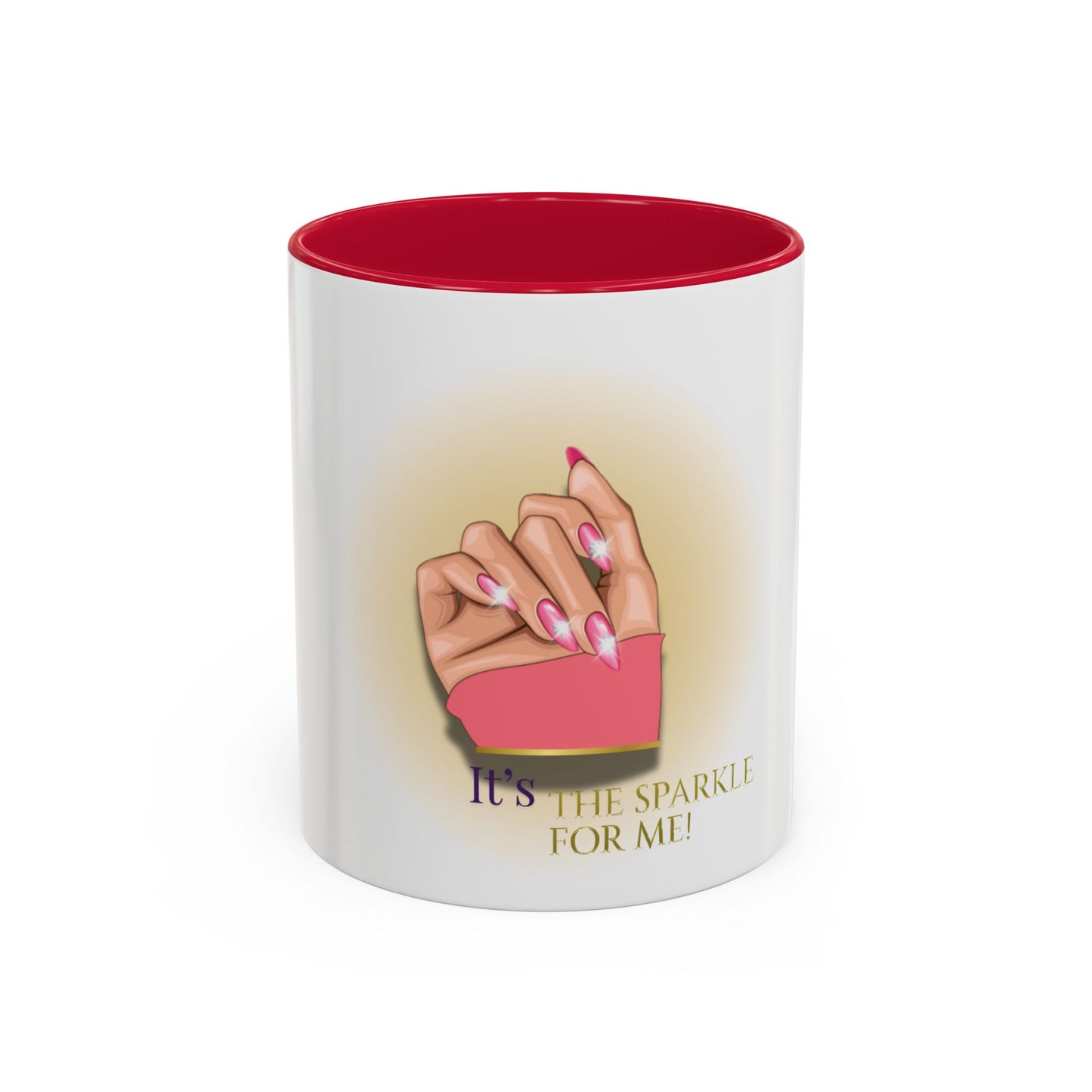 Sparkle Gesture Mug, Coffee Cup, Gift for Her, Inspirational Mug, Home Decor, Funny Mug