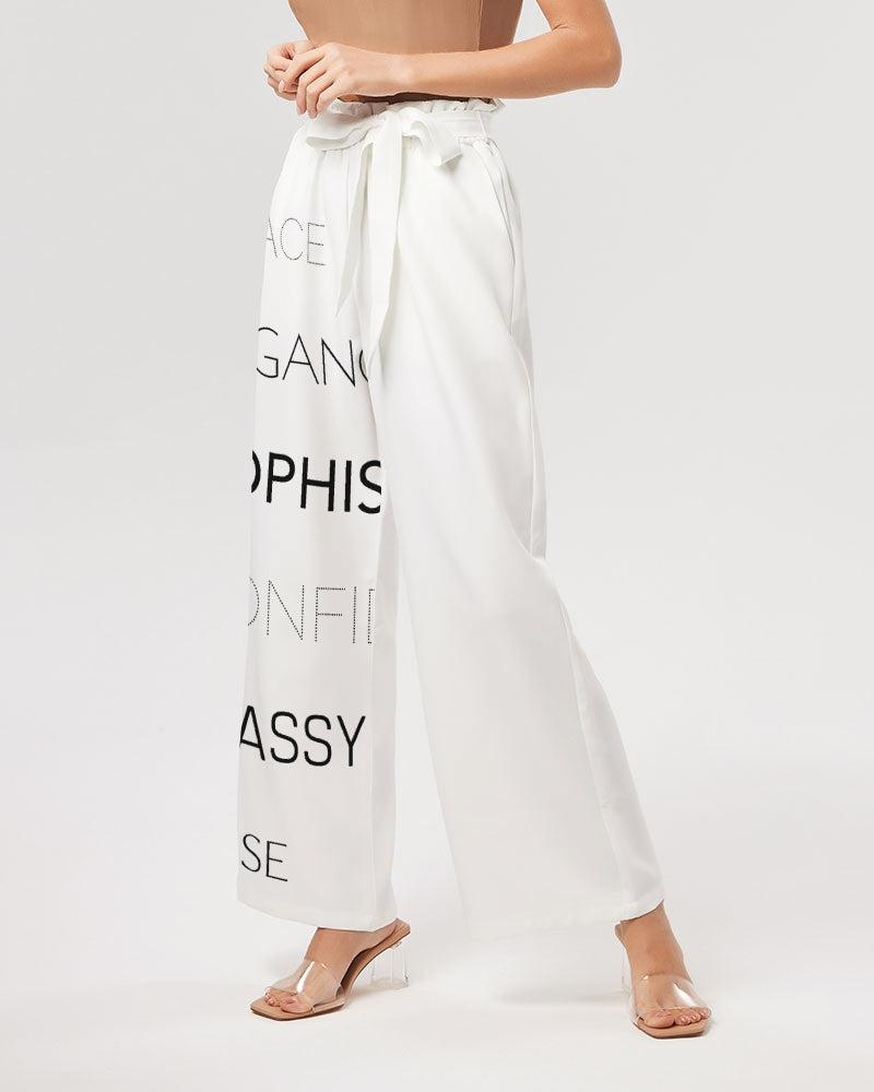 Essence of a Lady All-Over Print High-Rise Wide Leg Pants Allthingsladyobee