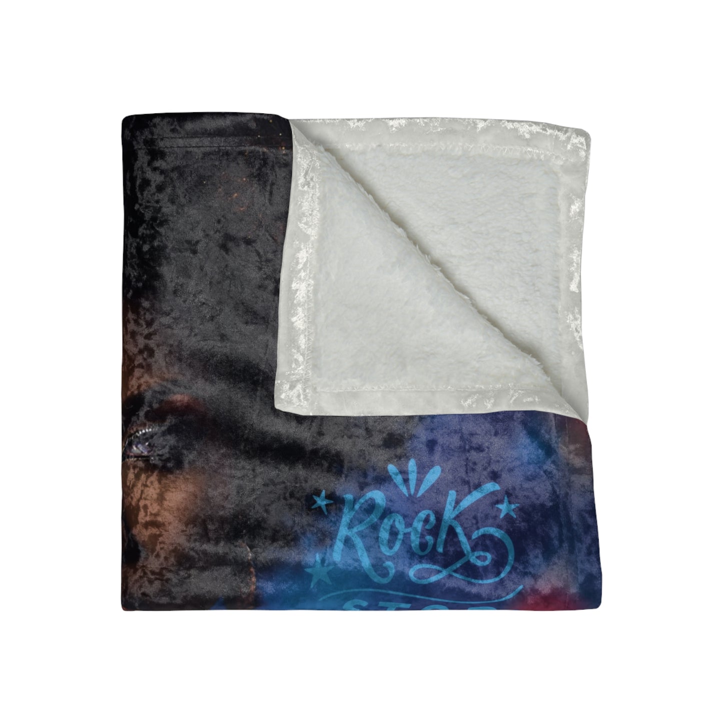 Crushed Velvet Blanket - Rockstar