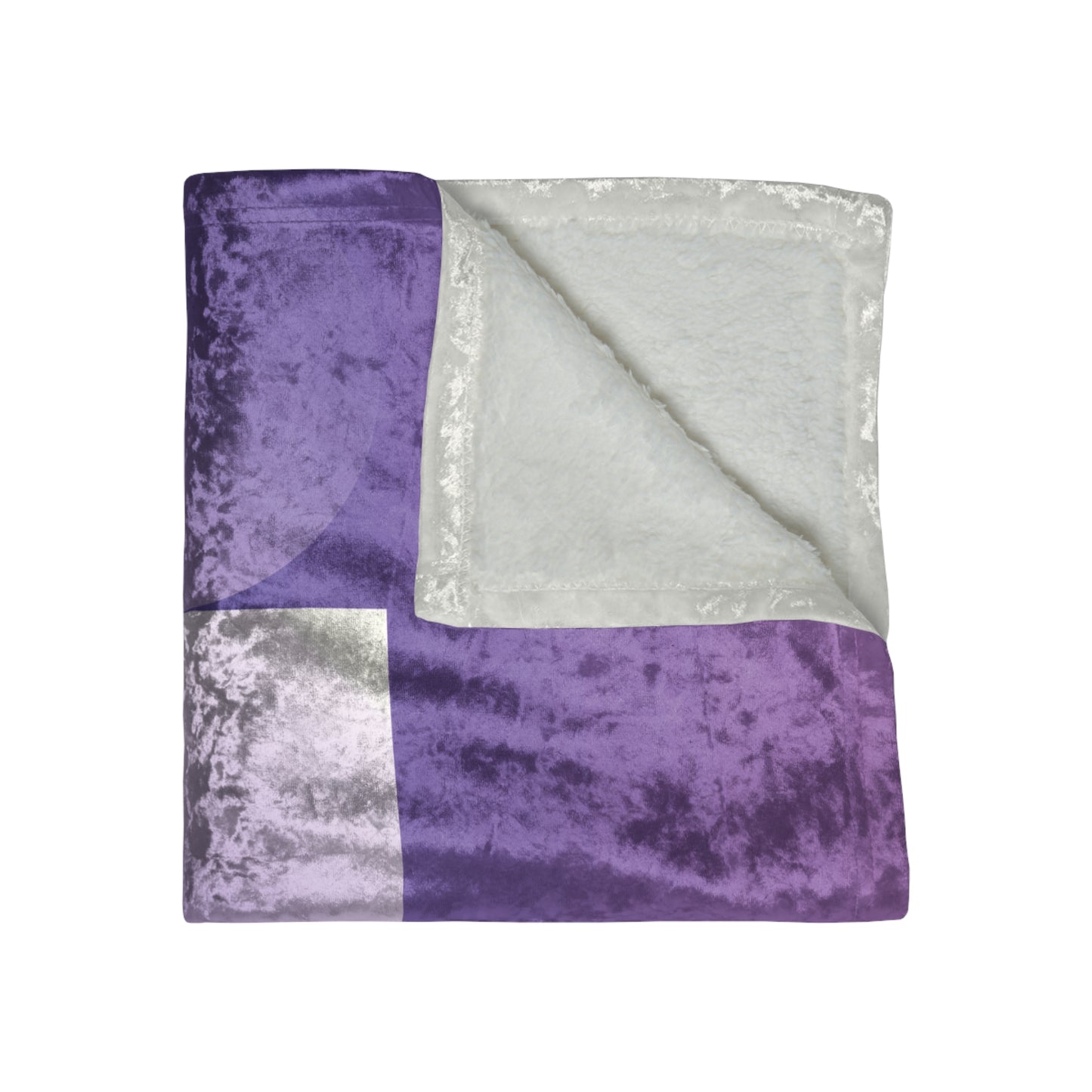 Crushed Velvet Blanket - Purple and Lilac Design for Cozy Nights