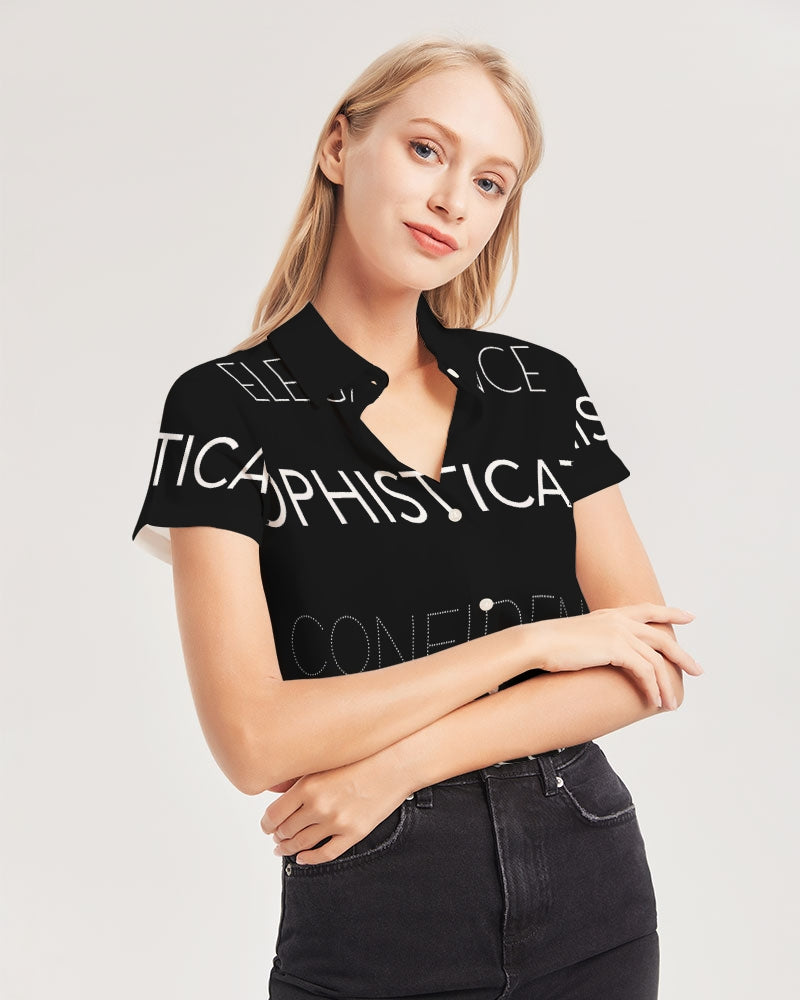 Essence of a Lady Top - Black and White Allthingsladyobee