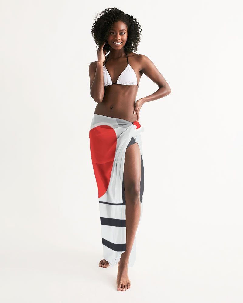 Electric Elegance All-Over Print Swim Cover Up Allthingsladyobee