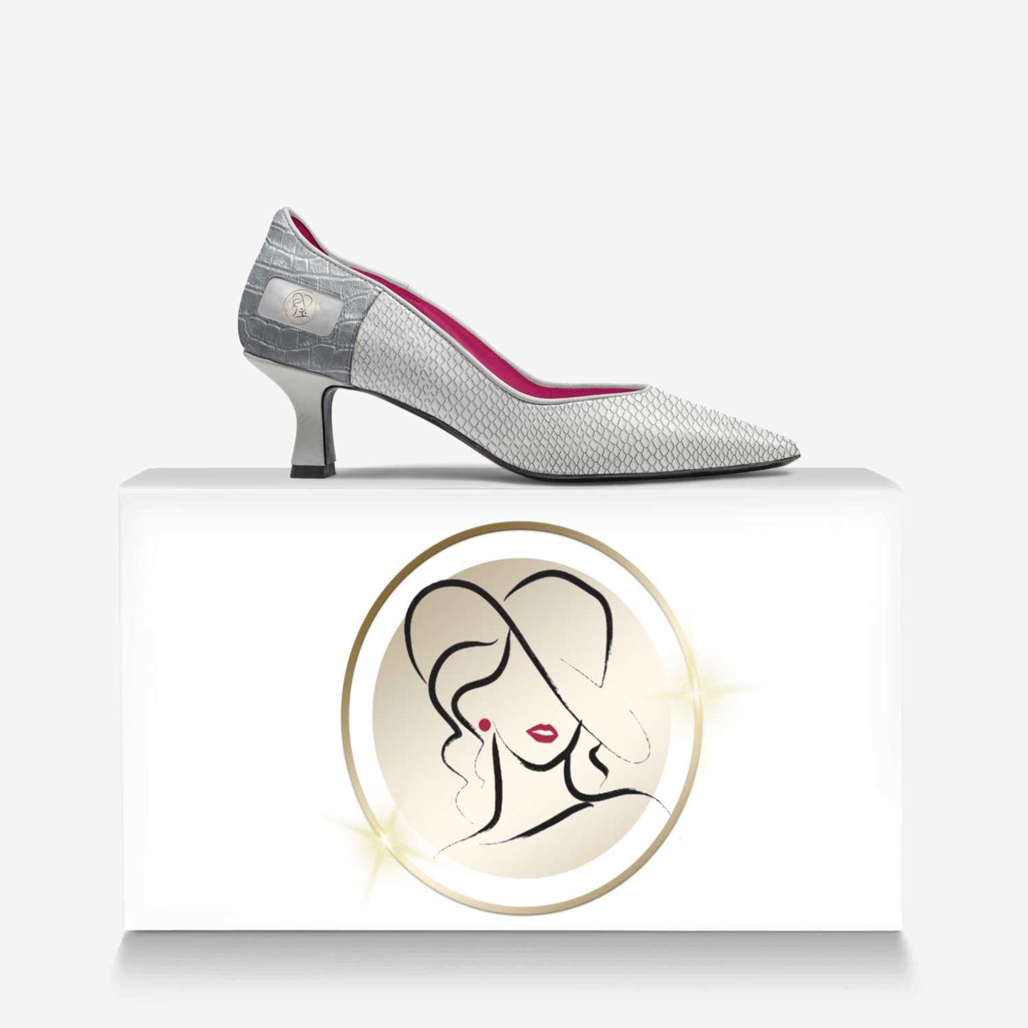Frosted Intent Kitten Heel Pumps