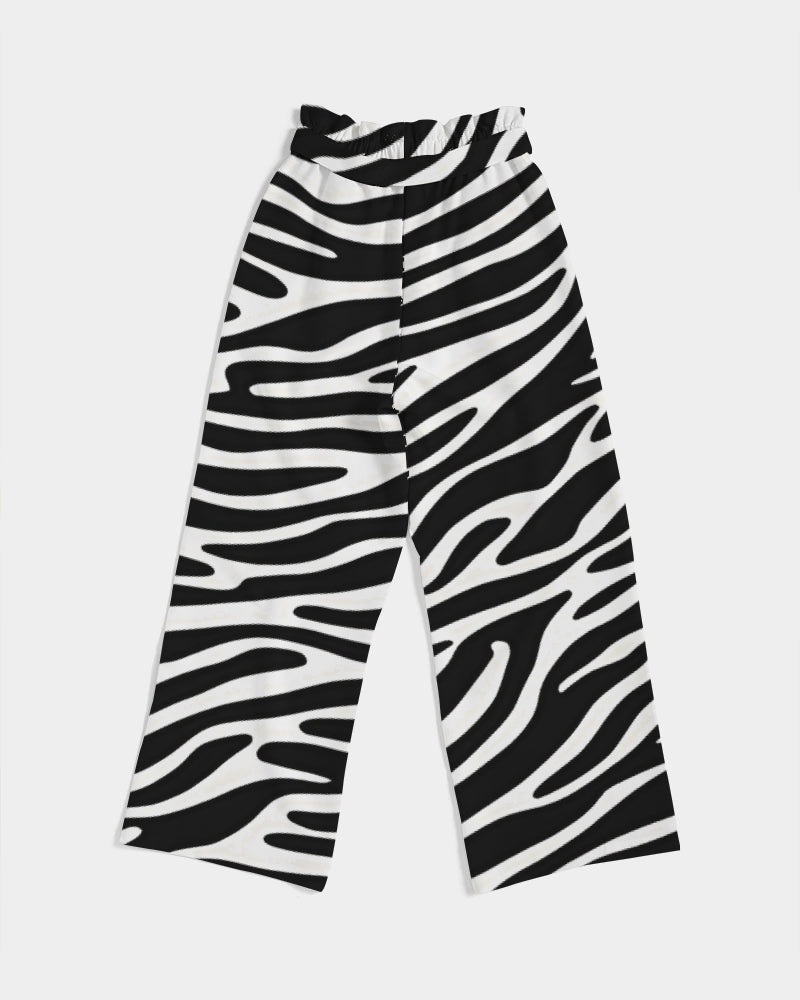 Wild Elegance Collection Women's All-Over Print High-Rise Wide Leg Pants Allthingsladyobee