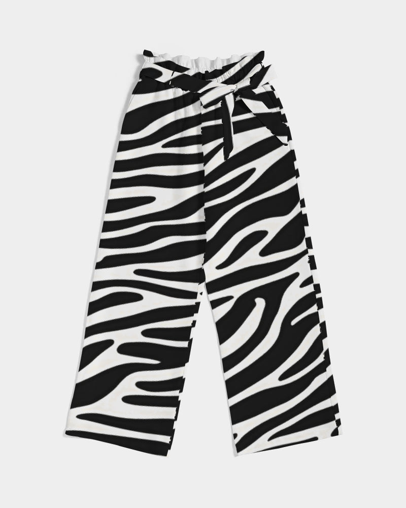 Wild Elegance Collection Women's All-Over Print High-Rise Wide Leg Pants Allthingsladyobee