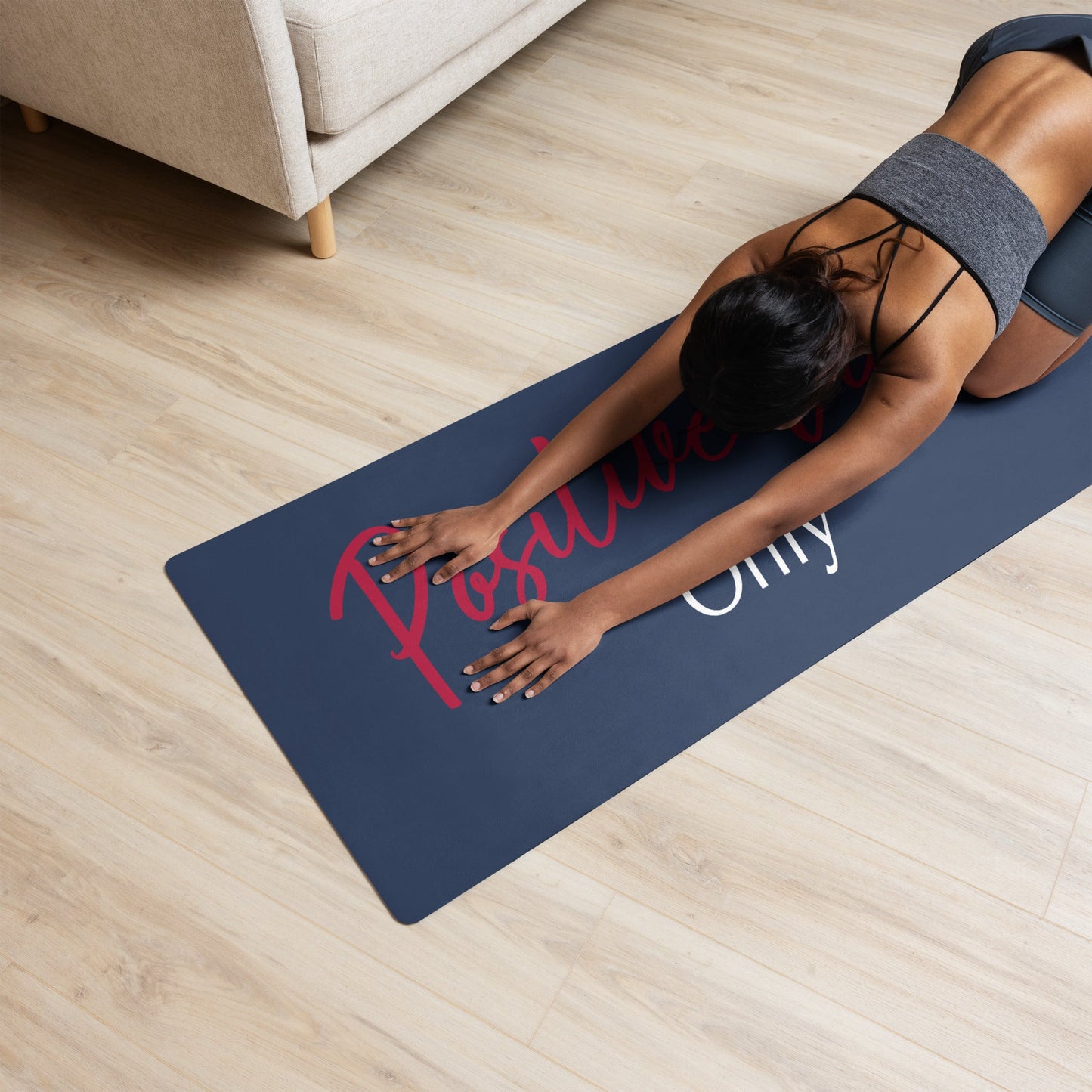 Positive Vibes Only - Exercise Mat Allthingsladyobee