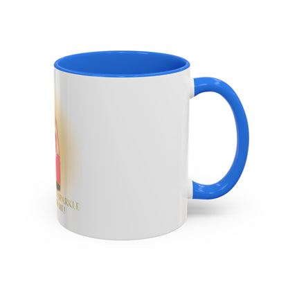 Sparkle Gesture Mug, Coffee Cup, Gift for Her, Inspirational Mug, Home Decor, Funny Mug