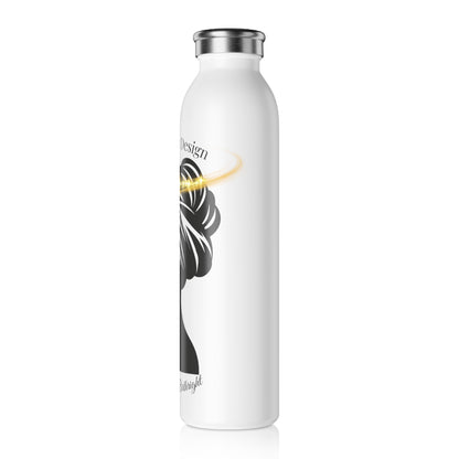 Royalty By Design Slim Water Bottle - Elegant and Inspirational