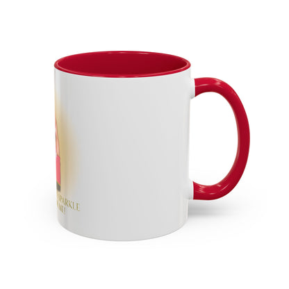 Sparkle Gesture Mug, Coffee Cup, Gift for Her, Inspirational Mug, Home Decor, Funny Mug
