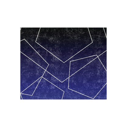 Crushed Velvet Blanket - Gradient Blue Abstract