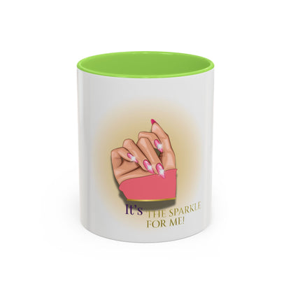 Sparkle Gesture Mug, Coffee Cup, Gift for Her, Inspirational Mug, Home Decor, Funny Mug
