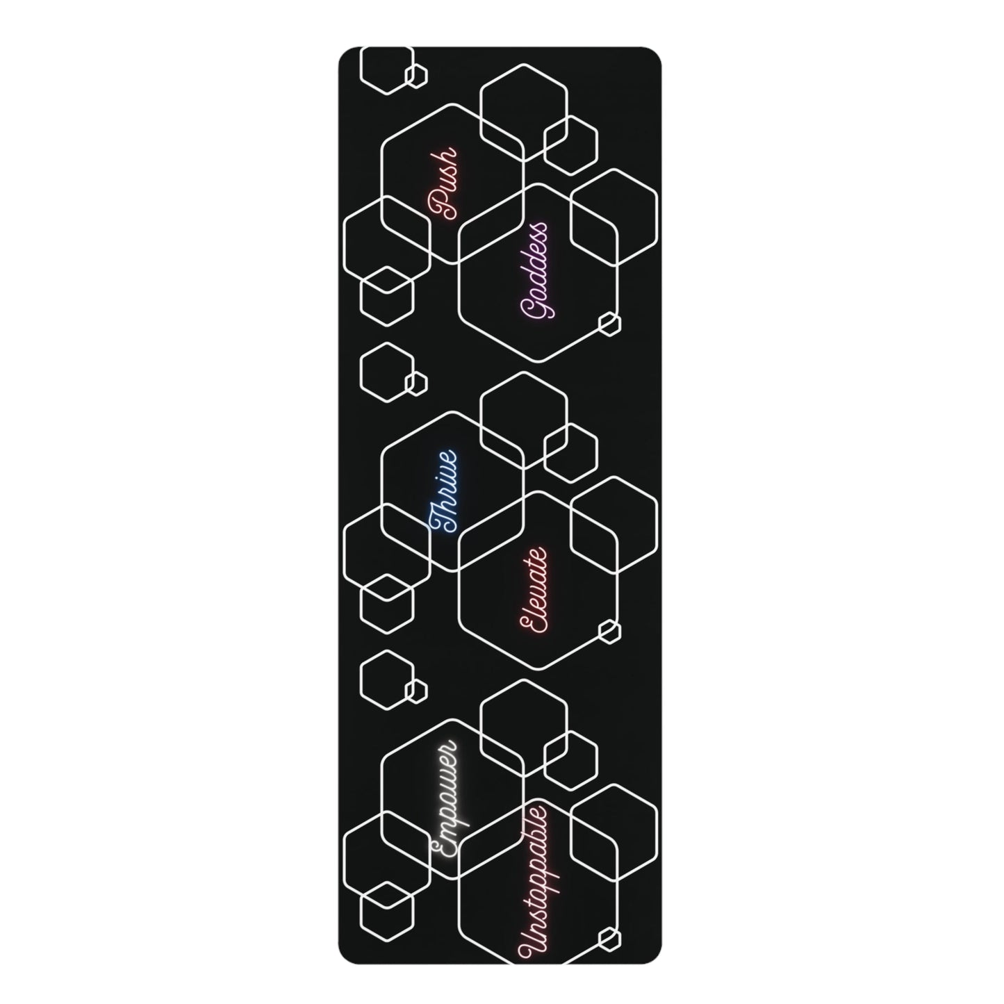 Geometric Exercise Mat for Fitness Enthusiasts Printify