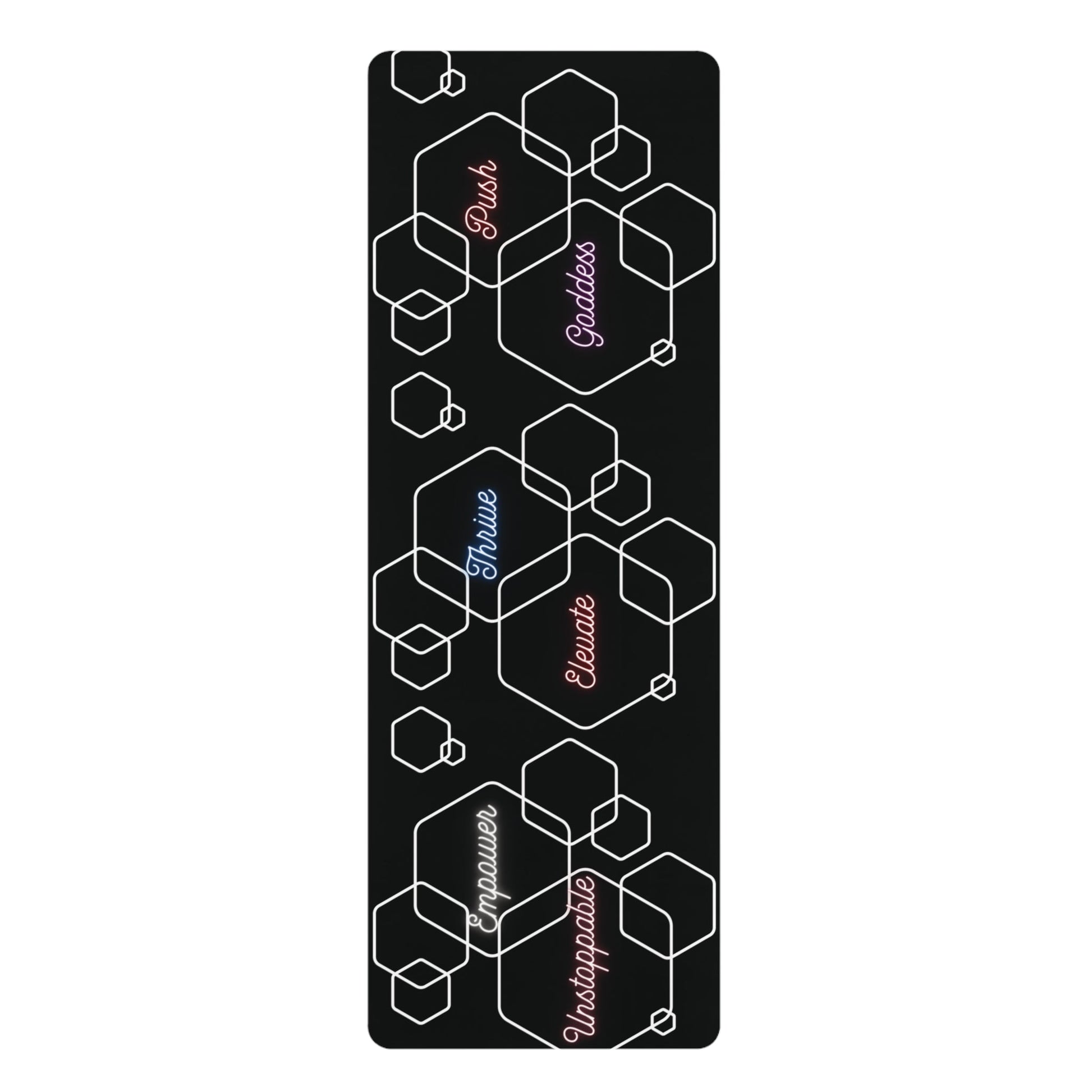 Geometric Exercise Mat for Fitness Enthusiasts Printify