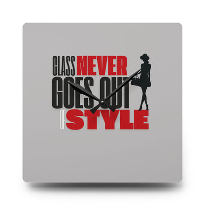 Style Never Goes Out Of Style Wall Clock