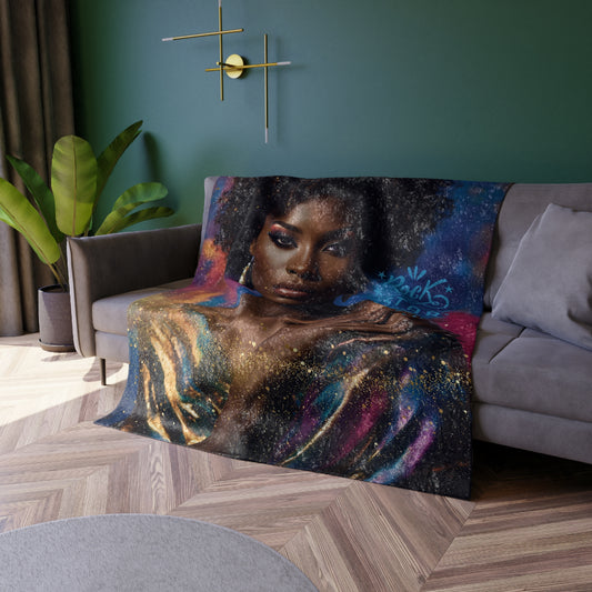 Crushed Velvet Blanket - Rockstar