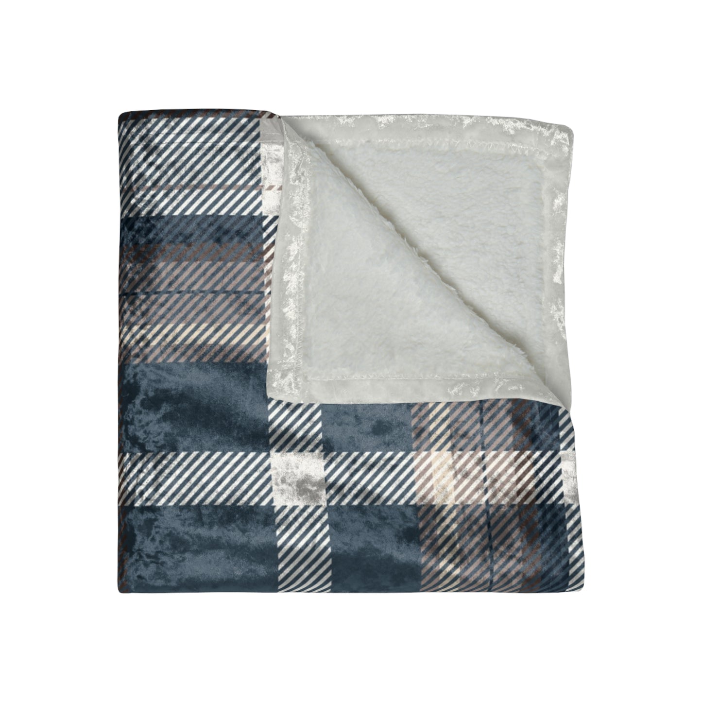 Crushed Velvet Blanket - Highland Charm