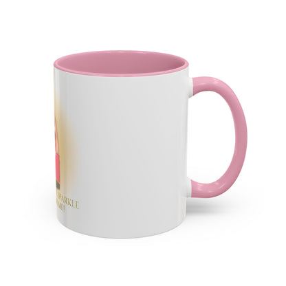 Sparkle Gesture Mug, Coffee Cup, Gift for Her, Inspirational Mug, Home Decor, Funny Mug