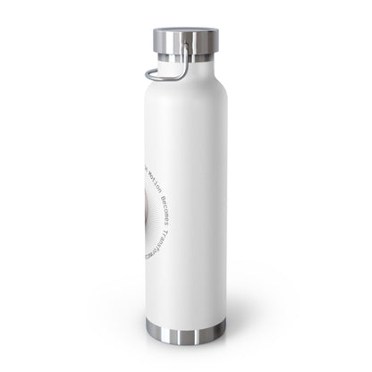 Energy in Motion Becomes Transformation Copper Vacuum Insulated Bottle