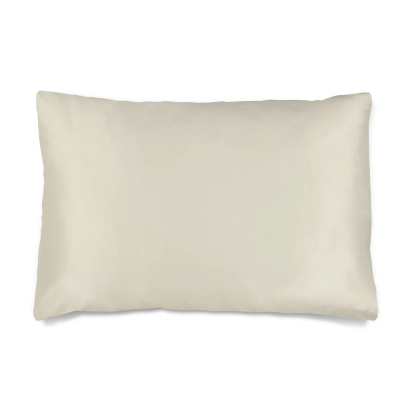 Cream Rose Silk Pillow Case