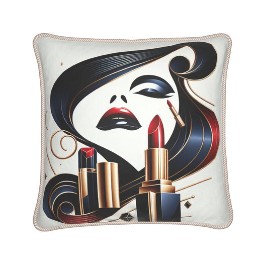 Scarlet Allure Silk Cushions