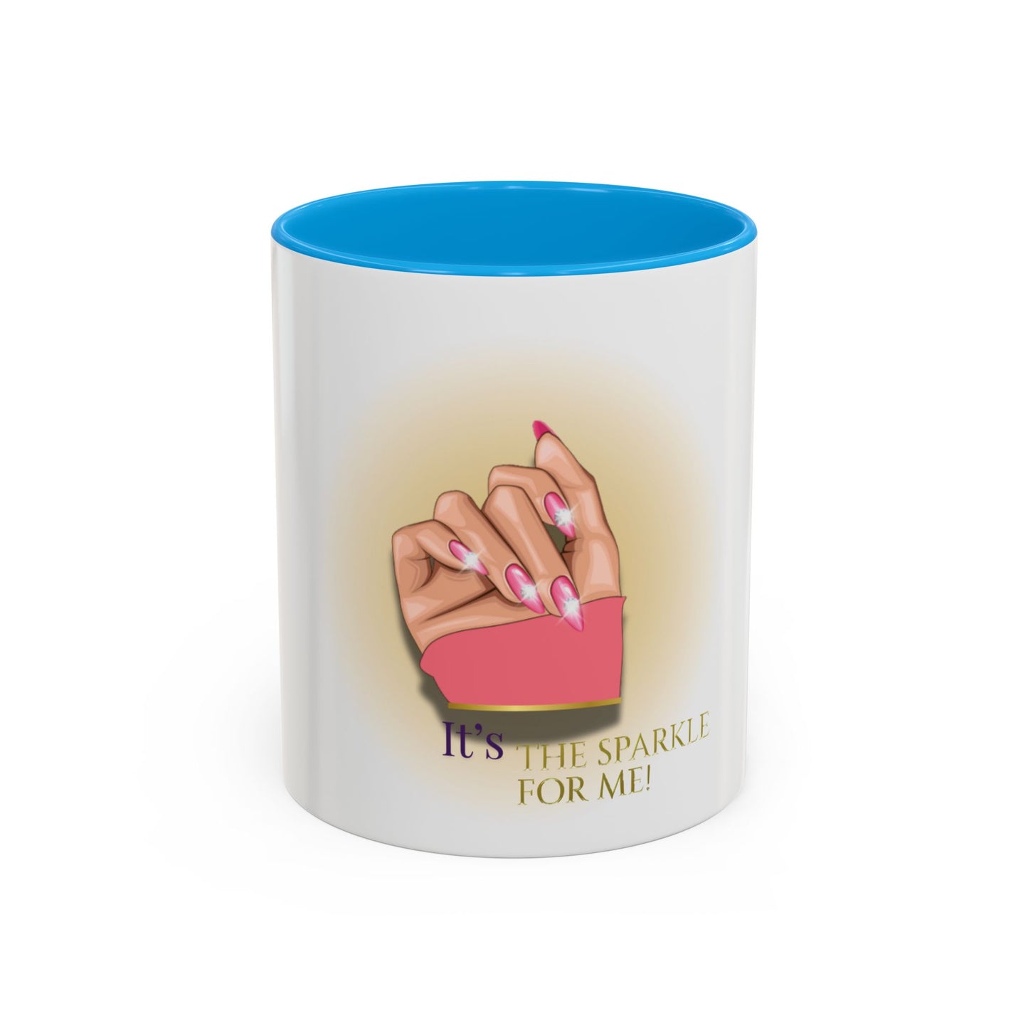 Sparkle Gesture Mug, Coffee Cup, Gift for Her, Inspirational Mug, Home Decor, Funny Mug
