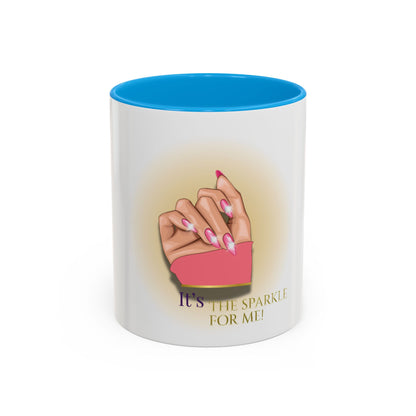 Sparkle Gesture Mug, Coffee Cup, Gift for Her, Inspirational Mug, Home Decor, Funny Mug