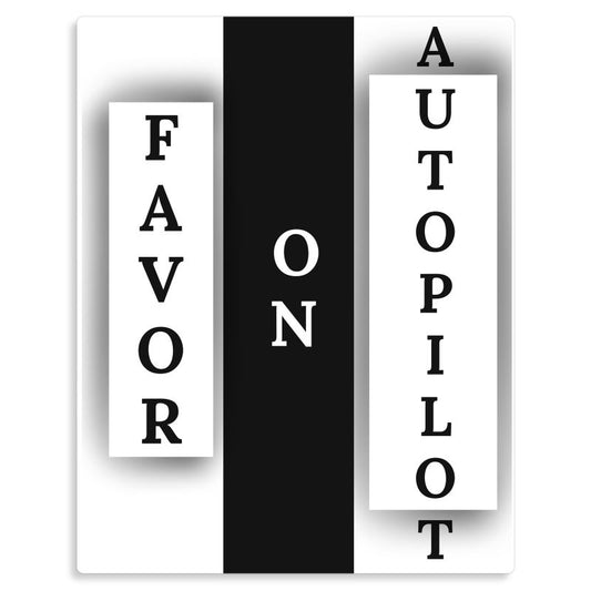 Favor On Autopilot Metal Wall Art