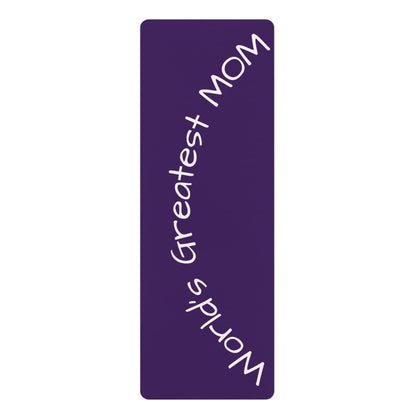 World's Greatest Mom Yoga Mat - Eco-Friendly Non-Slip Rubber Exercise Mat Printify