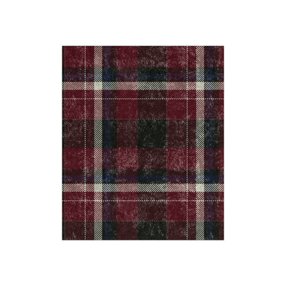 Crushed Velvet Blanket - Heritage Plaid