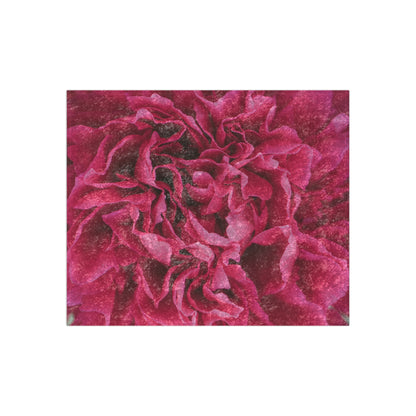 Luxurious Crushed Velvet Blanket - Pink Flowers Design