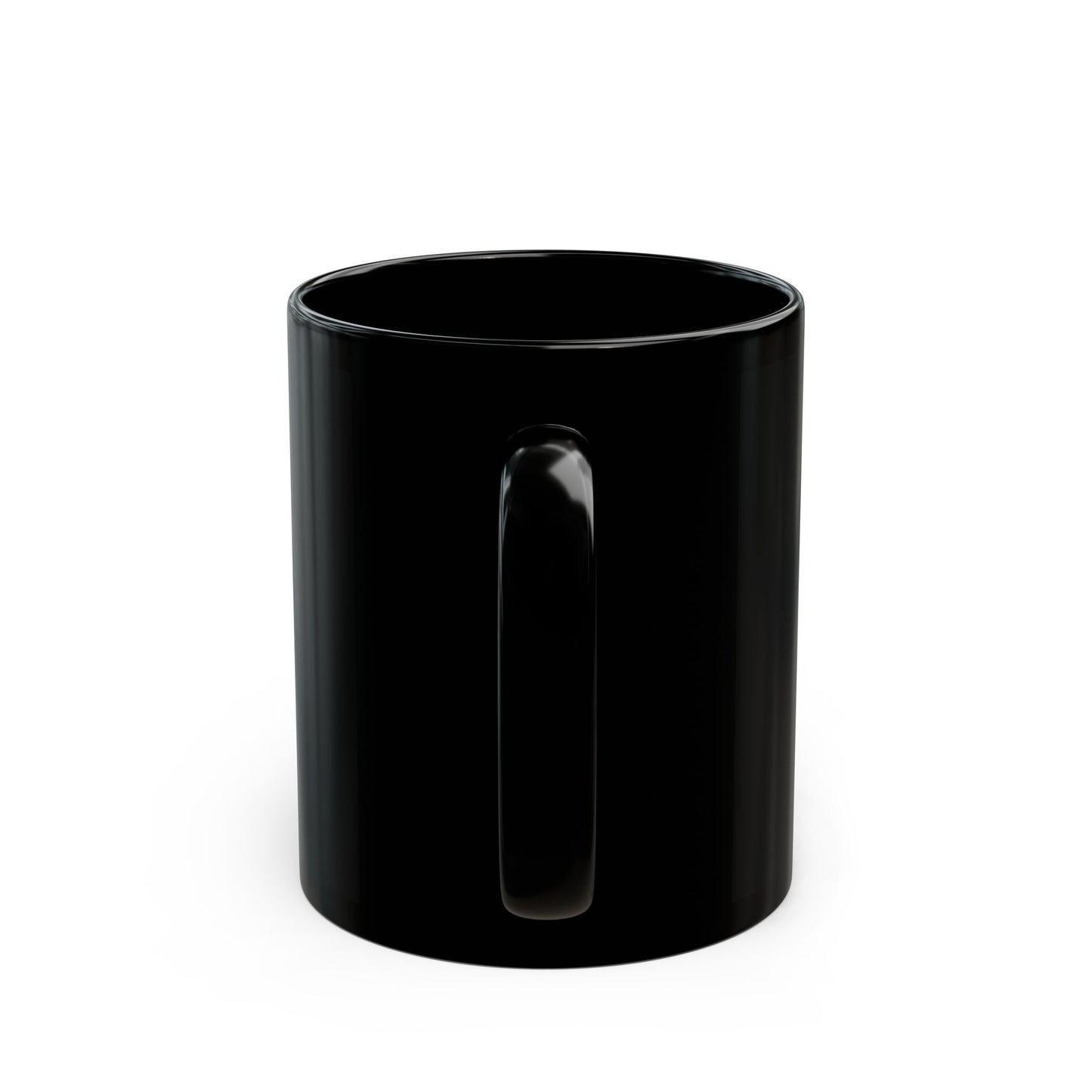 Centered Geometric Black Coffee Mug