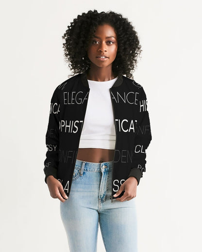 Women's All-Over Print Bomber Jacket