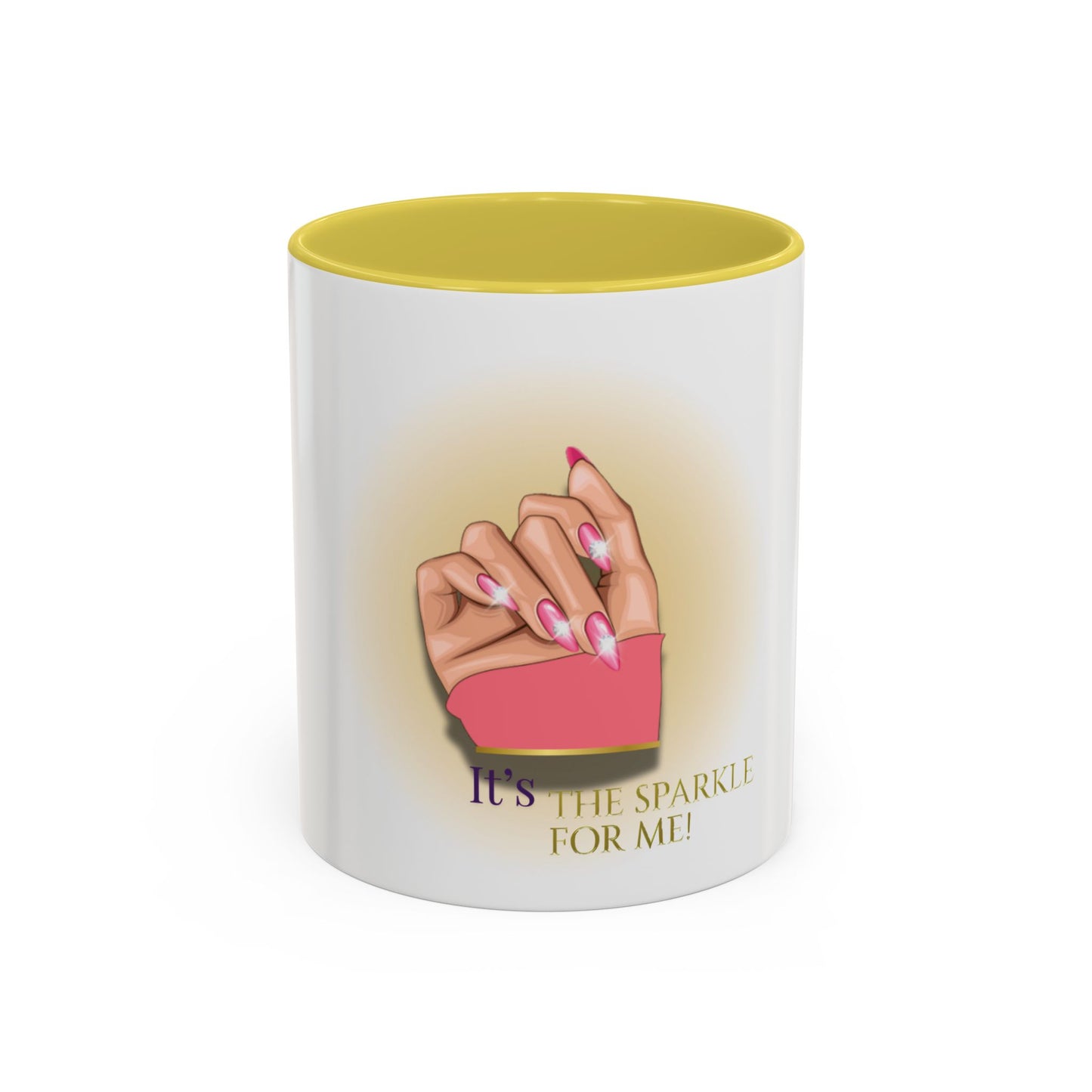 Sparkle Gesture Mug, Coffee Cup, Gift for Her, Inspirational Mug, Home Decor, Funny Mug