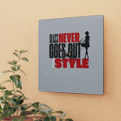 Style Never Goes Out Of Style Wall Clock