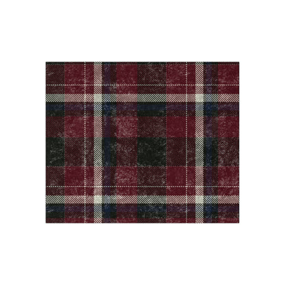 Crushed Velvet Blanket - Heritage Plaid